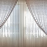 photo of beige curtain